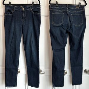 Women’s Kut from the Kloth, skinny jeans, size 12, dark wash denim, EUC stretch
